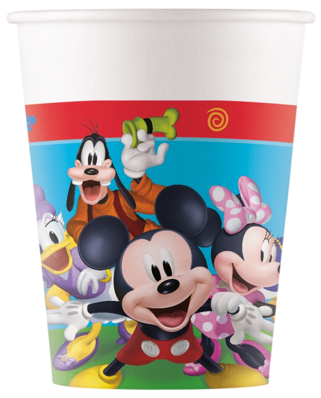 VASOS PAPEL 200ML MICKEY ROCK HOUSE FSC (8UND)