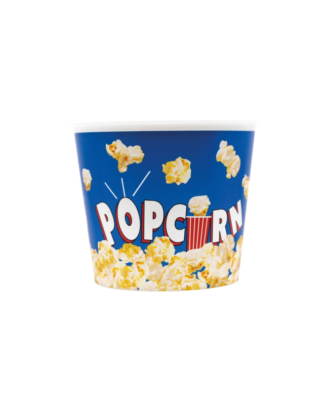 CUBO PALOMITAS PLAST.REUTILIZABLE POPCORN AZUL 2L