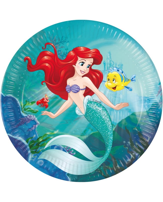 PLATOS 23CM LA SIRENITA ARIEL FSC (8UND)