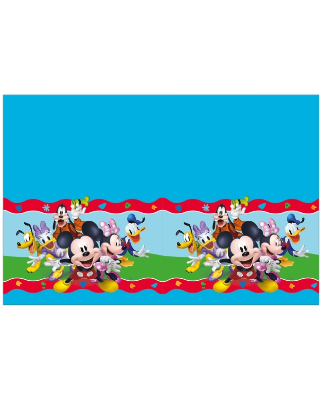 MANTEL PLASTICO 120X180CM MICKEY ROCK HOUSE