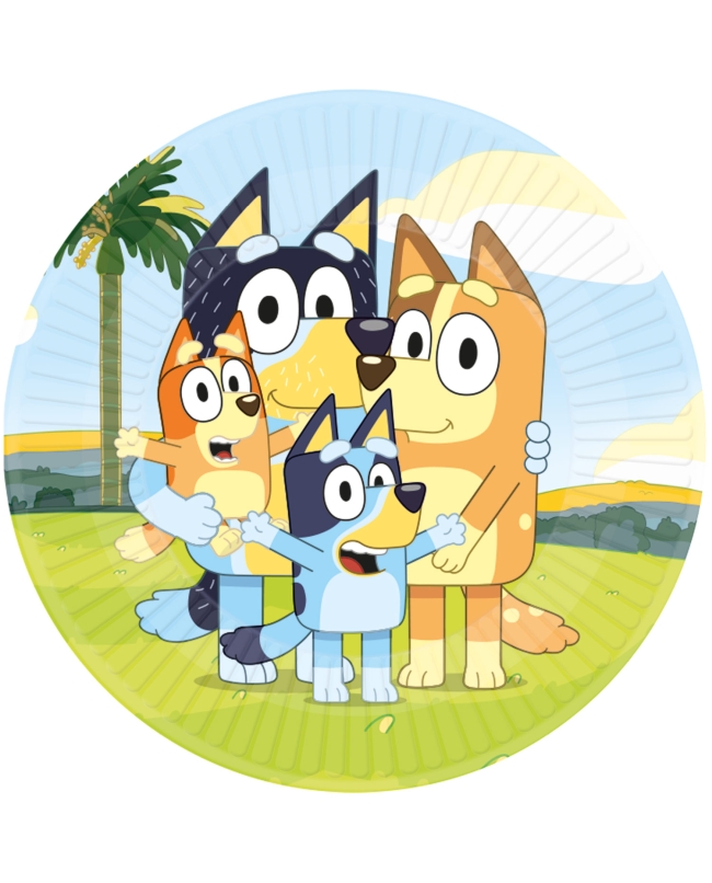 *PLATOS 23CM BLUEY  (8u)