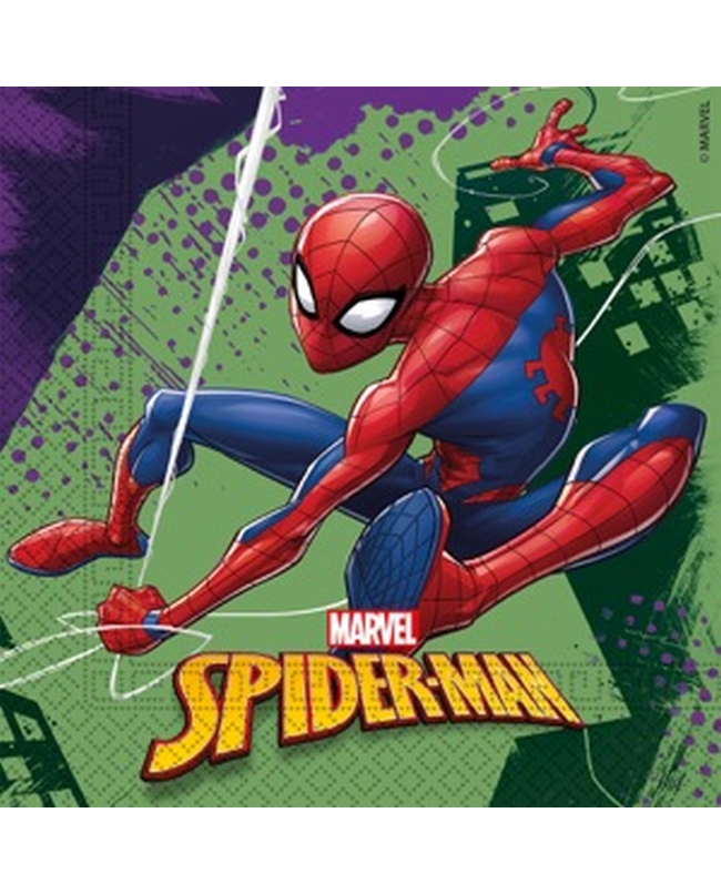 SERVILLETAS 33X33 SPIDERMAN (20UND)