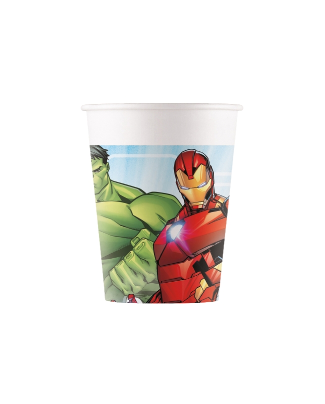VASOS PAPEL 200ML AVENGERS FSC (8UND)