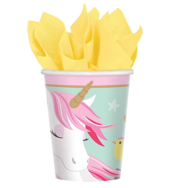 *VASOS 266ML MAGICO UNICORNIO (8)