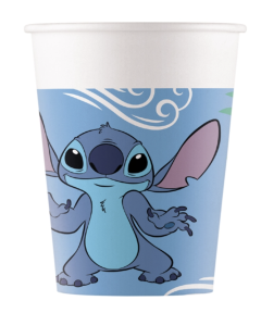 VASOS PAPEL 200ML STITCH Y ANGEL FSC (8UND)