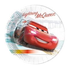 PLATOS PAPEL 20CM CARS COMPOSTABLE (8UND)