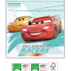 SERVILLETAS 33X33 CARS HIGH COMPOS 3PLY (20UND)