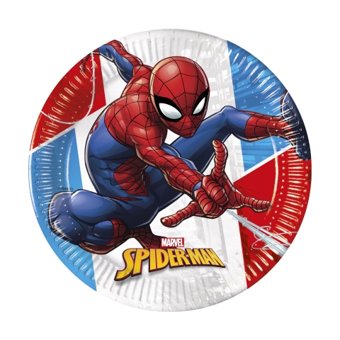 PLATOS 23CM SPIDERMAN COMPOSTABLE (8UND)