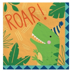 *SERV/MED 33X33 HAPPY DINO BDAY (16u)