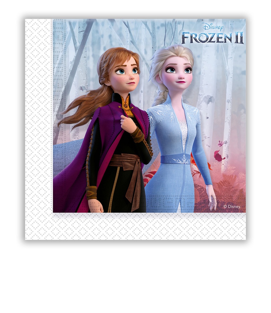 SERVILLETAS 33X33 FROZEN 2 (20UND)