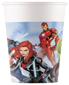 VASOS PAPEL 200ML AVENGERS INFINITY FSC (8UND)