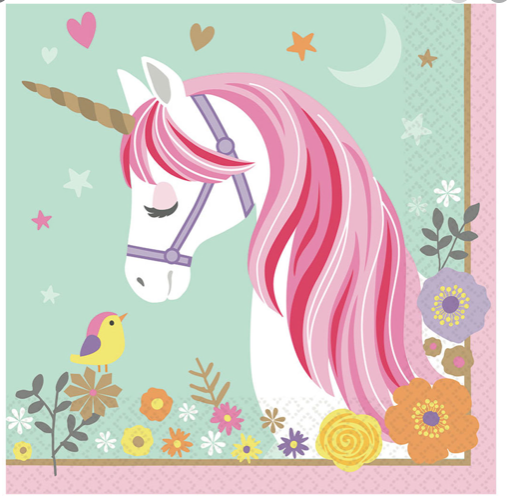 *SERV/MED 33X33 MAGICO UNICORNIO (16)