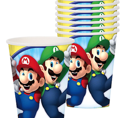 *VASOS 25CL: SUPER MARIO (8)