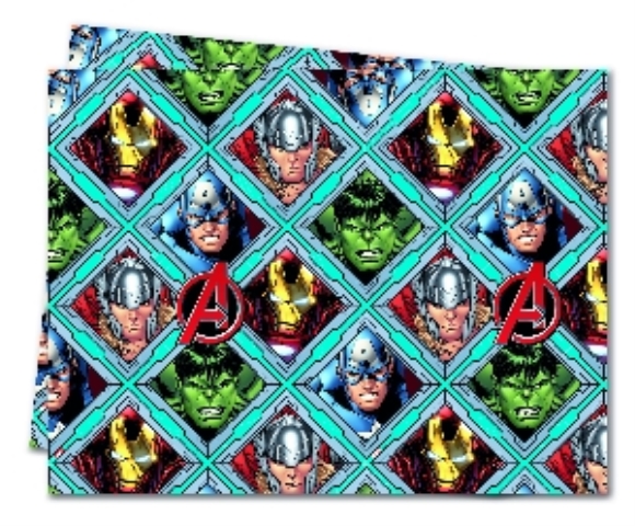 MANTEL PLASTICO 120X180CM AVENGERS N. (1UND)