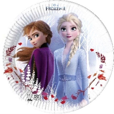 PLATOS 23CM FROZEN 2 COMPOSTABLE (8UND)