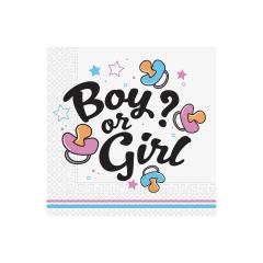 20 SERVILLETAS 33x33 CM. 2 CAPAS BOY OR GIRL