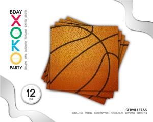 [55671] SERVILLETA BALONCESTO 12PC