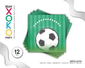 [53543] SERVILLETA FUTBOL 12PC