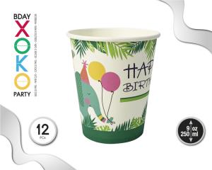 [54250] VASO 9OZ WILD ANIMAL 12PC