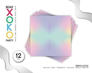 [54905] SERVILLETA RAINBOW 12PC