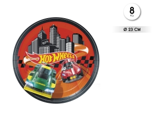 [BS10287] 8 PLATOS 23 CM HOT WHEELS