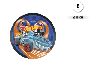 [BS10288] 8 PLATOS 18 CM HOT WHEELS