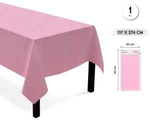 [59813] MANTEL ROSA PLASTICO 137*274CM