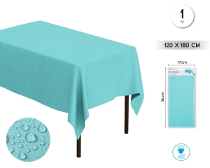 [92805] MANTEL PAPEL IMPERMEABLE 120*180CM AZUL TURQUESA