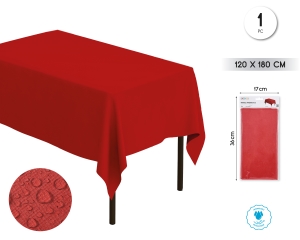 [92806] MANTEL PAPEL IMPERMEABLE 120*180CM ROJO