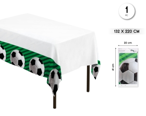 [92883-2] MANTEL PLASTICO 132*220CM FUTBOL