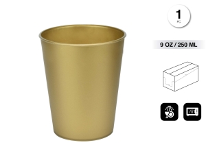 [CO96484] VASO REUTILIZABLE 250ML ORO