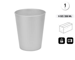 [CO96485] VASO REUTILIZABLE 250ML PLATA