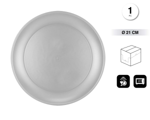 [CO96487] PLATO REUTILIZABLE 21CM PLATA
