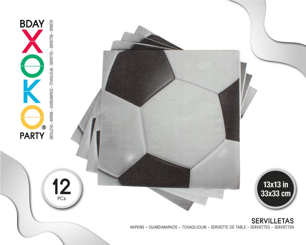 [58303] SERVILLETA FUTBOL 12PC