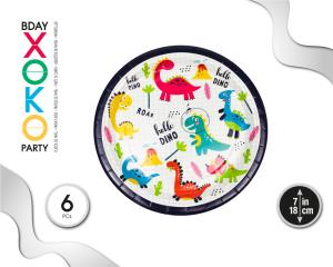 [55928] PLATO 18CM DINO 6PC