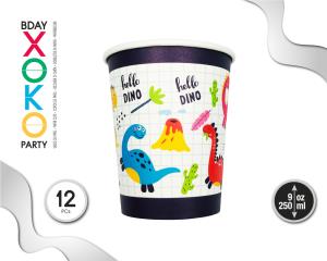 [55929] VASO 9OZ DINO 12PC