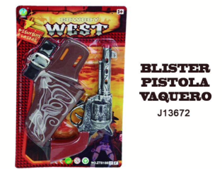 [J13672] BLISTER PISTOLA VAQUERO