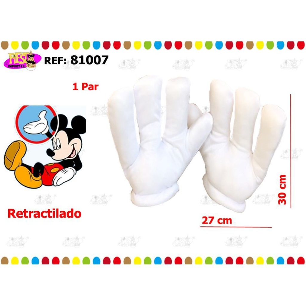 [81007] GUANTE MICKEY GIGANTE 2 PCS