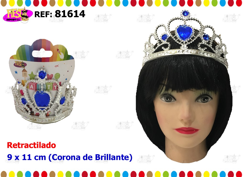 [81614] CORONA DE BRILLANTE 9X 11 CM
