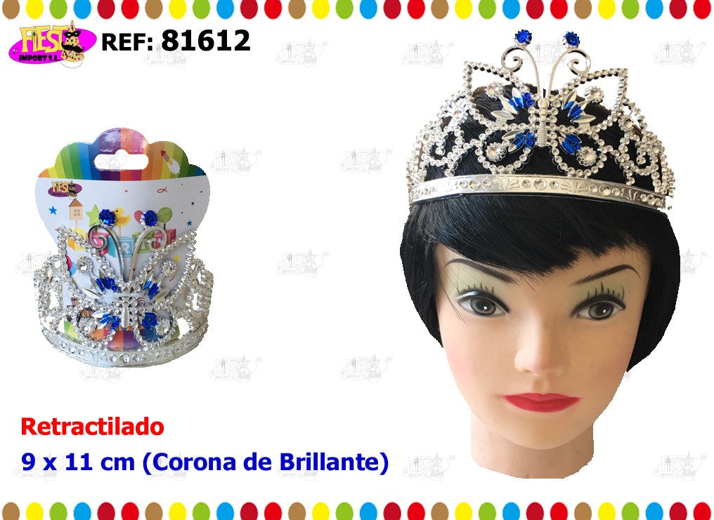 [81612] CORONA DE BRILLANTE 9X 11 CM
